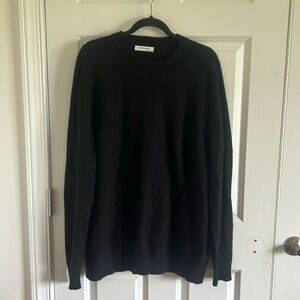 BR Standard Size Large Black 70% Wool Sweater